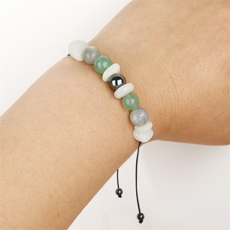 Menopause Labradorite Healing Bracelet with Moonstone & Aventurine