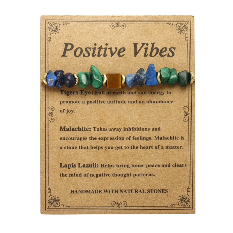 Malachite & Tiger Eye Positive Vibes Bracelet