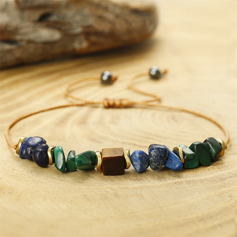 Malachite & Tiger Eye Positive Vibes Bracelet