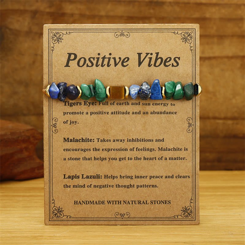 Malachite & Tiger Eye Positive Vibes Bracelet