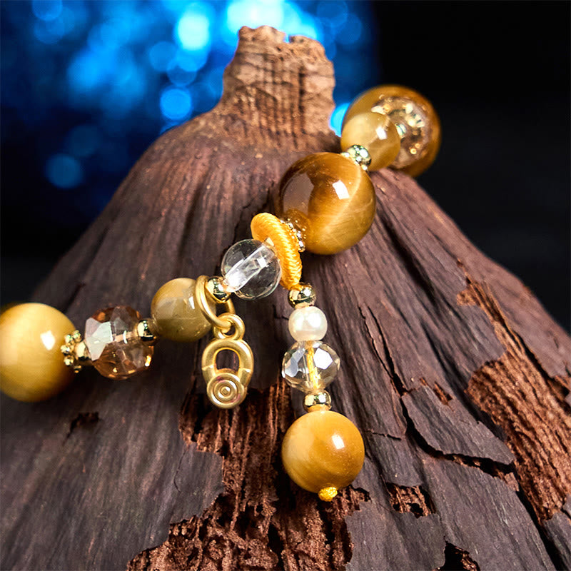 8mm Tiger Eye Bracelet for Strength and Courage