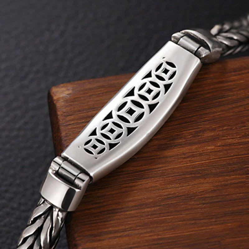 Om Mani Padme Hum Copper Bracelet 18cm - Tibetan Mantra