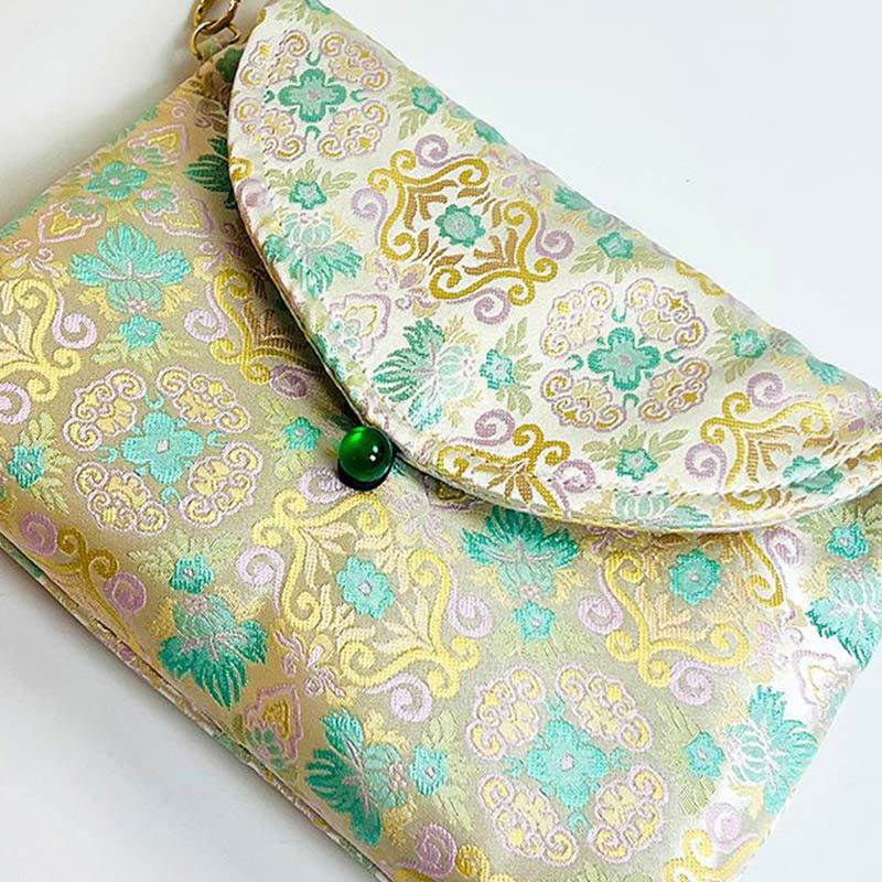 Retro Floral Polyester Cotton Bohemian Crossbody Bag