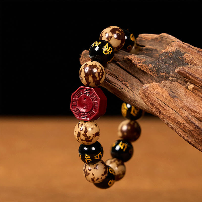 Bodhi Seed Om Mani Padme Hum Cinnabar Calm Bracelet