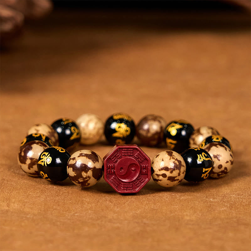 Bodhi Seed Om Mani Padme Hum Cinnabar Calm Bracelet