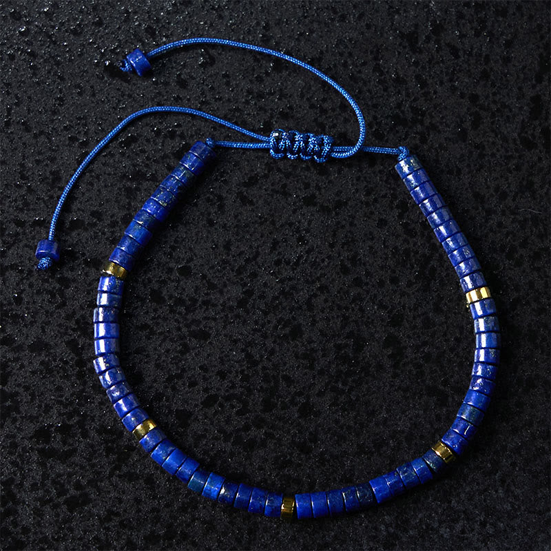 Adjustable 4mm Lazurite Positive Balance Spiritual Bracelet