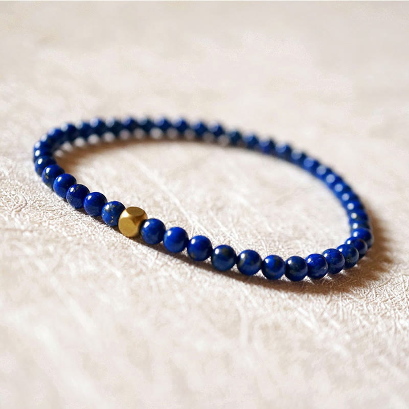 4mm Lazurite Bracelet for Self Care Practice