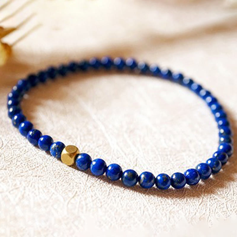4mm Lazurite Bracelet for Self Care Practice