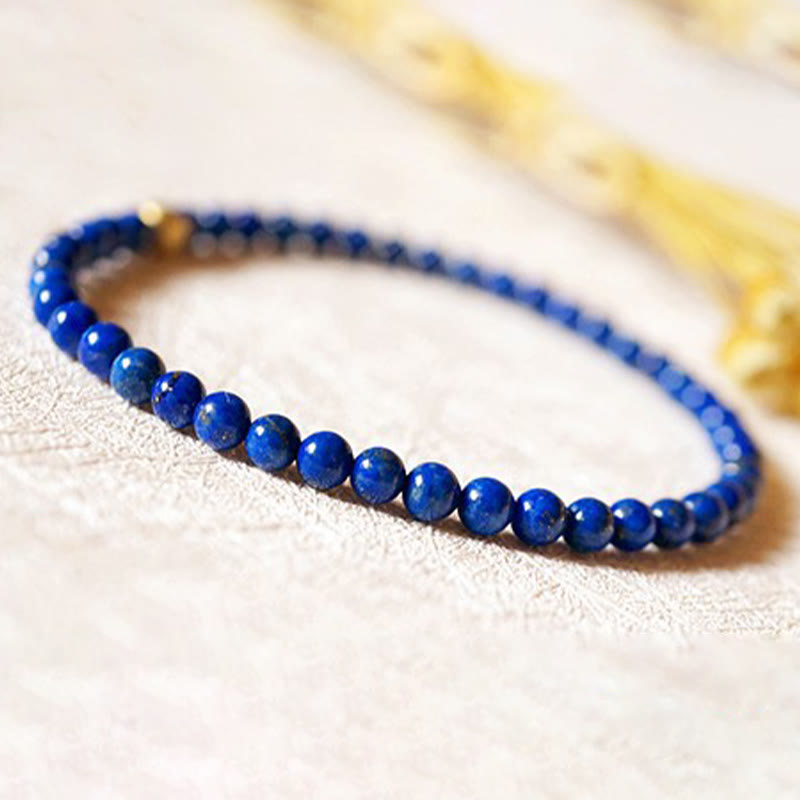 4mm Lazurite Bracelet for Self Care Practice