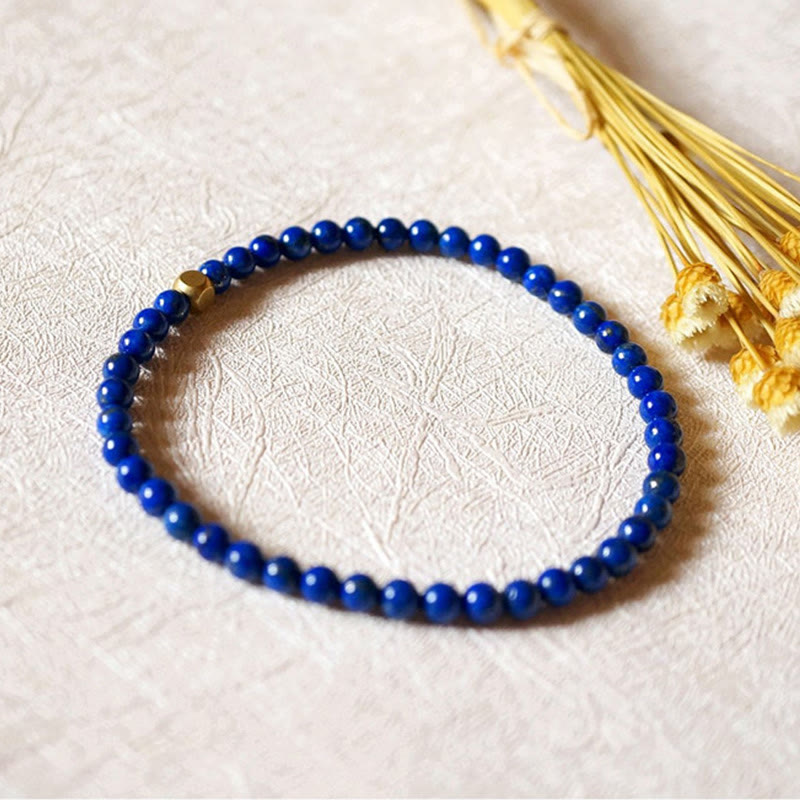 4mm Lazurite Bracelet for Self Care Practice