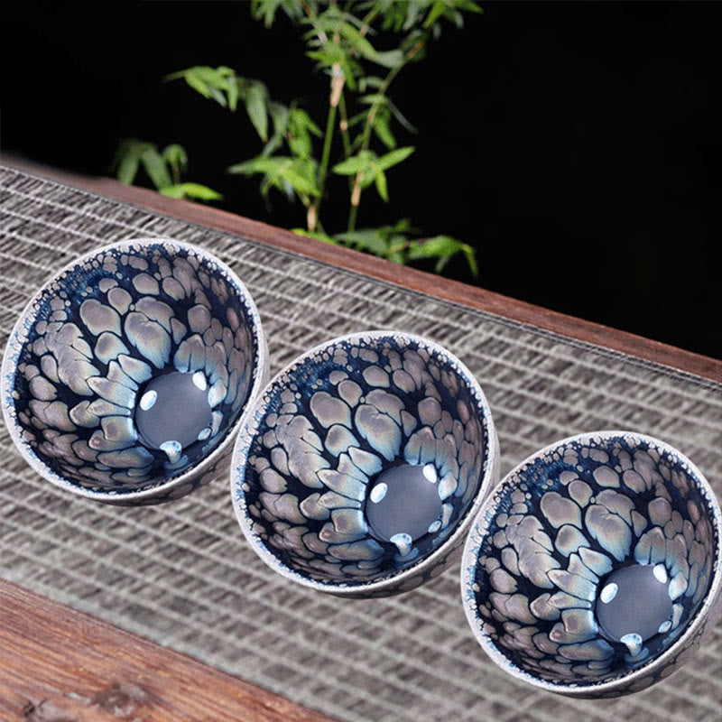 Chinese Ceramic Jian Zhan Tea Cup 150ml Handmade Tenmoku