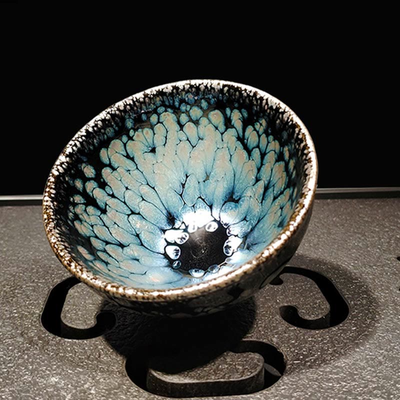Handmade Jianzhan Blue Spot Ceramic Teacup 150ml