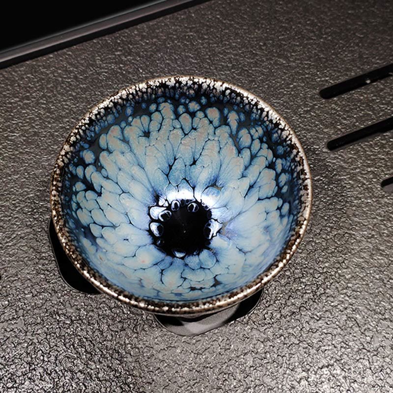 Handmade Jianzhan Blue Spot Ceramic Teacup 150ml