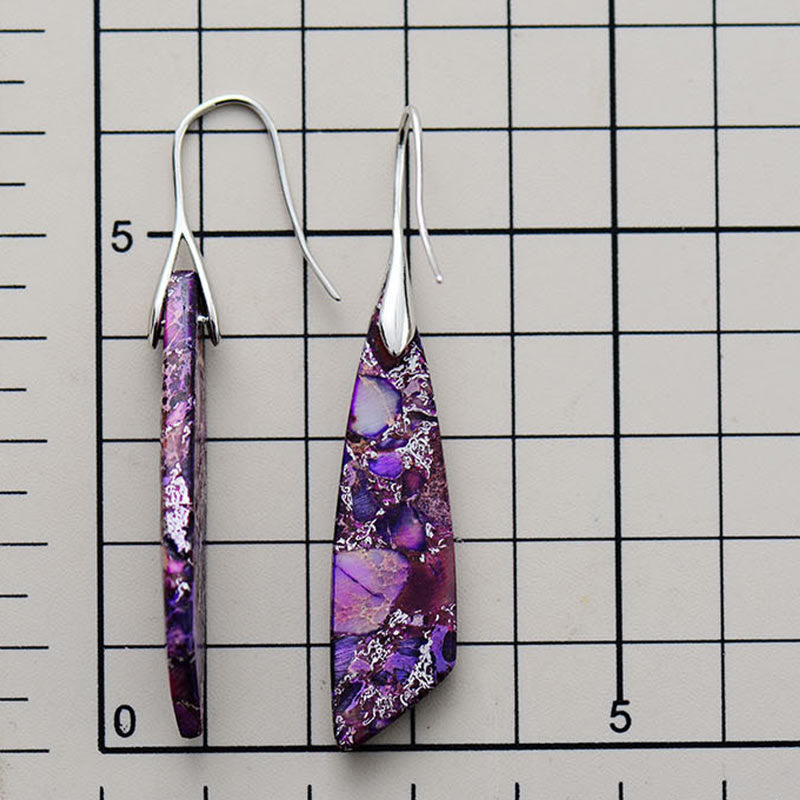 Emperor Stone Earrings for Balance and Serenity