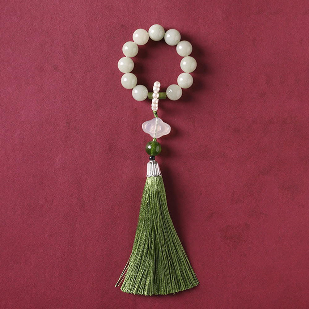 10mm Jade Prosperity Mala Bracelet for Abundance