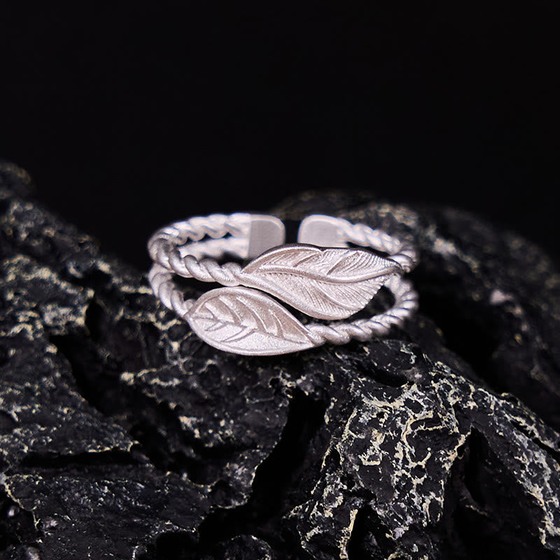 Copper Leaf Ring - Wealth & Prosperity Symbol