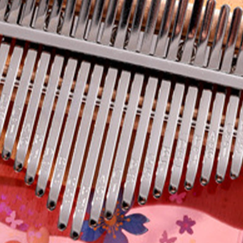17-Key Beech Wood Kalimba Thumb Piano for Meditation