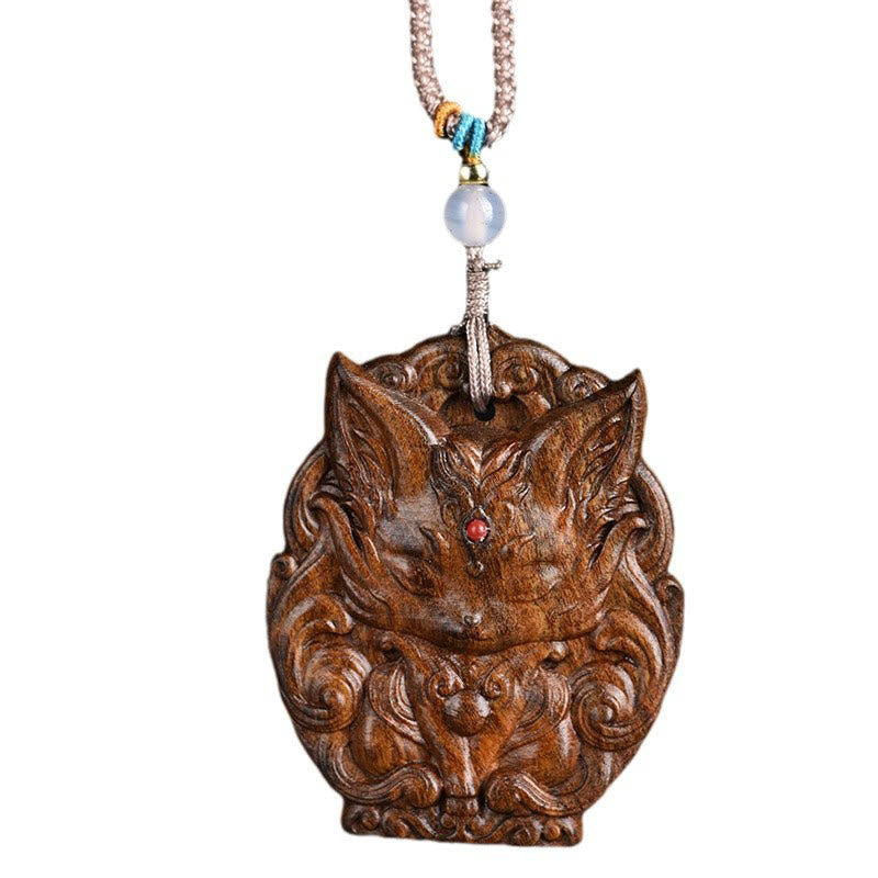 Agarwood Nine Tailed Fox Balance Necklace