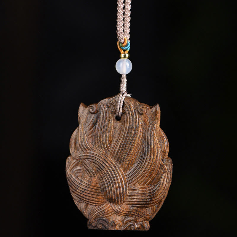 Agarwood Nine Tailed Fox Balance Necklace