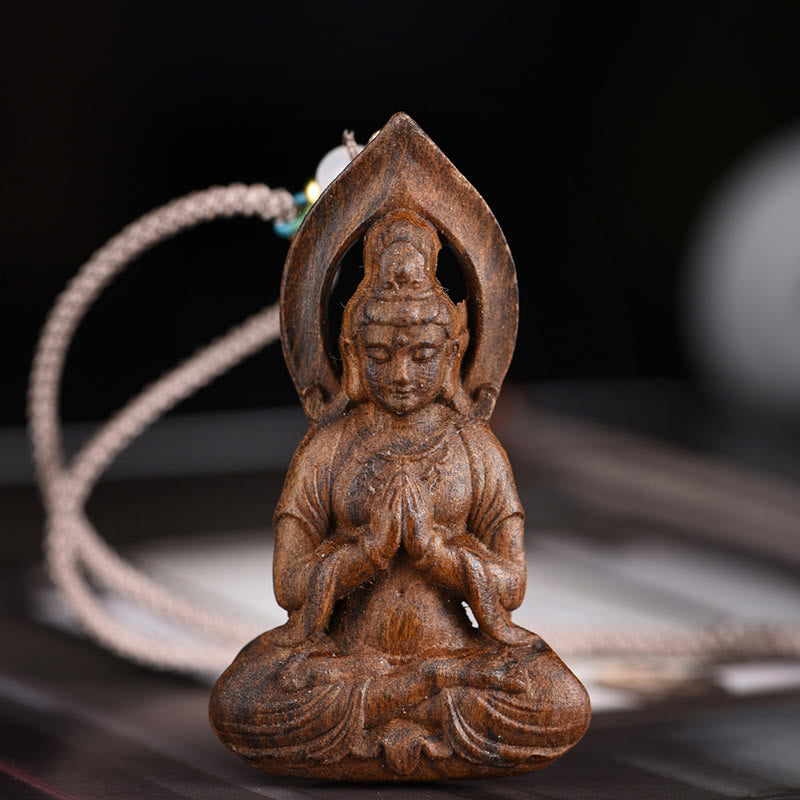Avalokitesvara Agarwood Peace Necklace Pendant