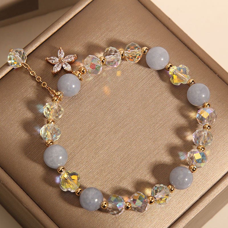 Aquamarine Bracelet Natural 14-16cm Wrist Peace Jewelry