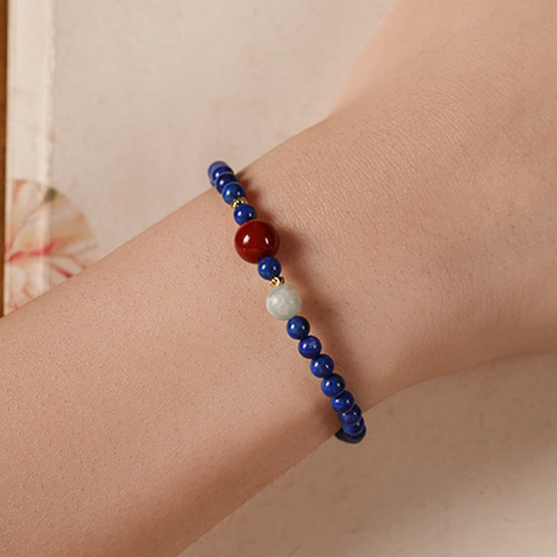 4mm Lazurite Bracelet for Meditation and Serenity