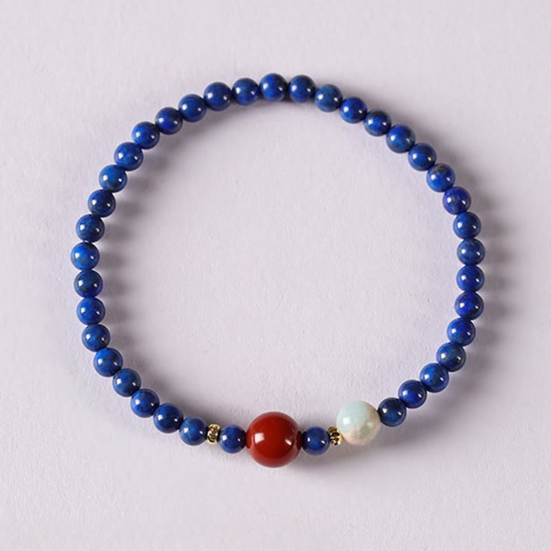 4mm Lazurite Bracelet for Meditation and Serenity