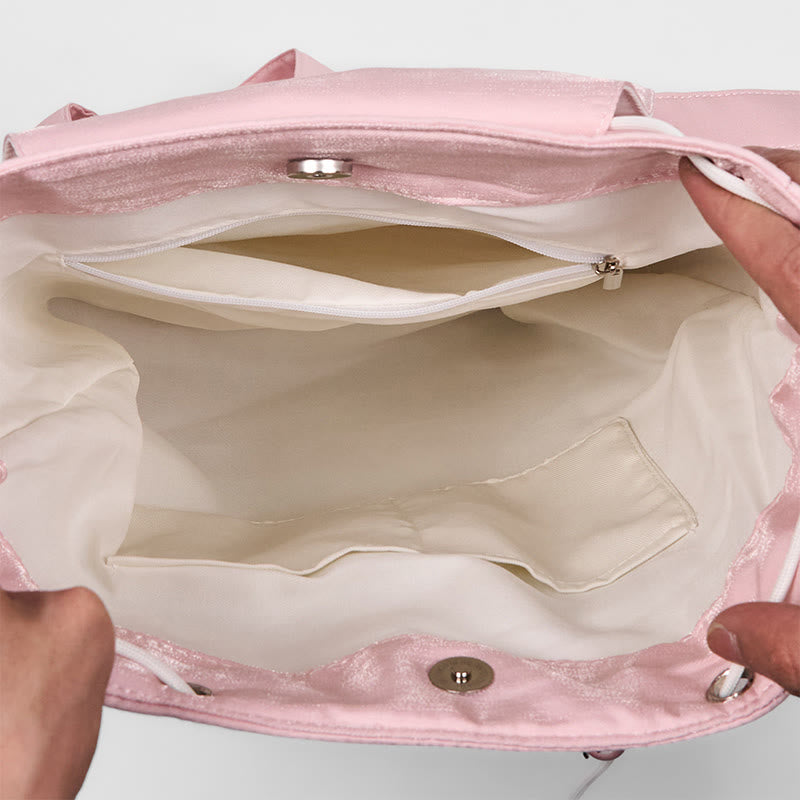 Pink Peony Flowers Canvas Backpack | Spiritual Accessories