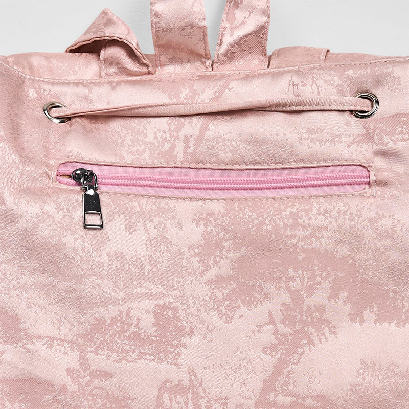 Pink Lotus Embroidered Backpack - Spiritual Apparel