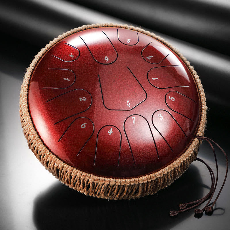 12 Inch Steel Tongue Drum 13 Note Meditation Sound Healing Kit