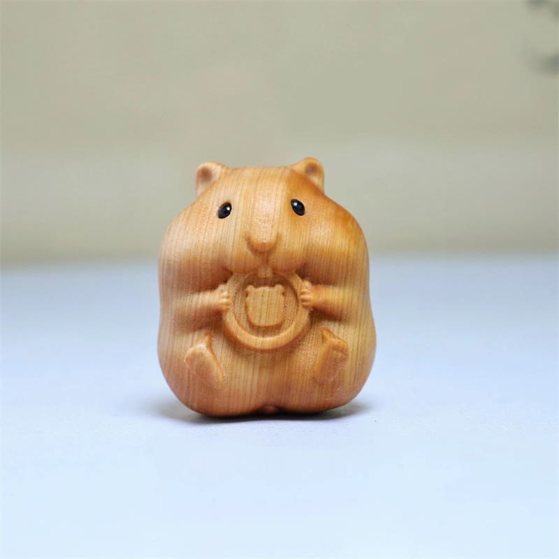 Mini Thuja Sutchuenensis Wood Animal Figurine | Optimistic Charm
