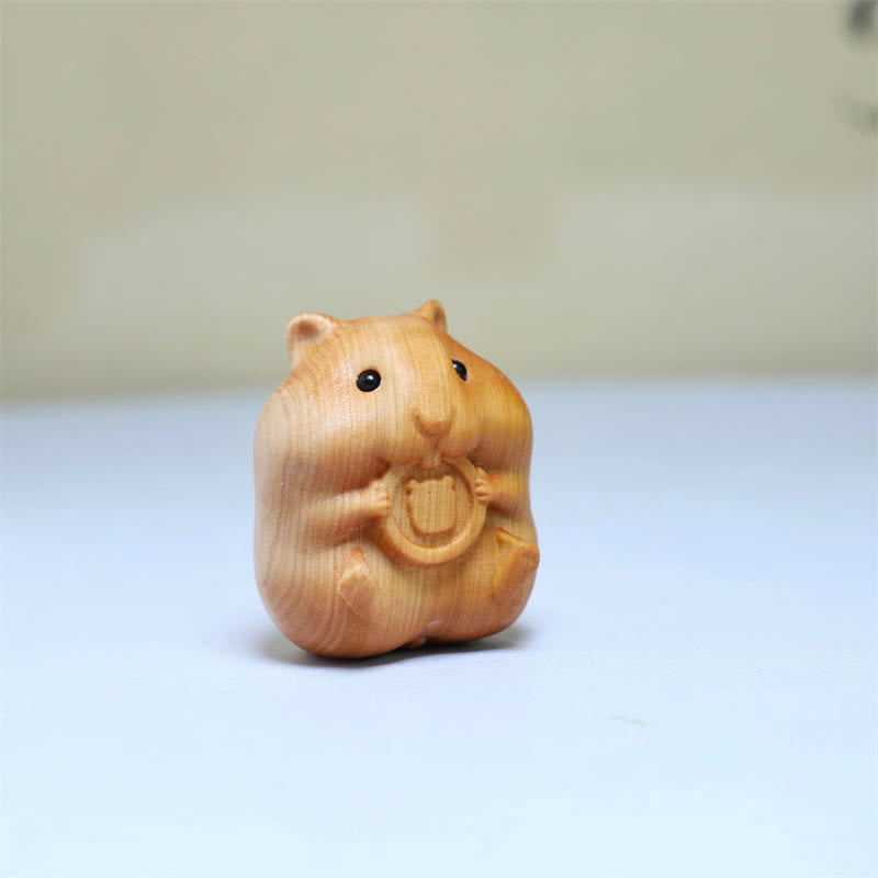 Mini Thuja Sutchuenensis Wood Animal Figurine | Optimistic Charm
