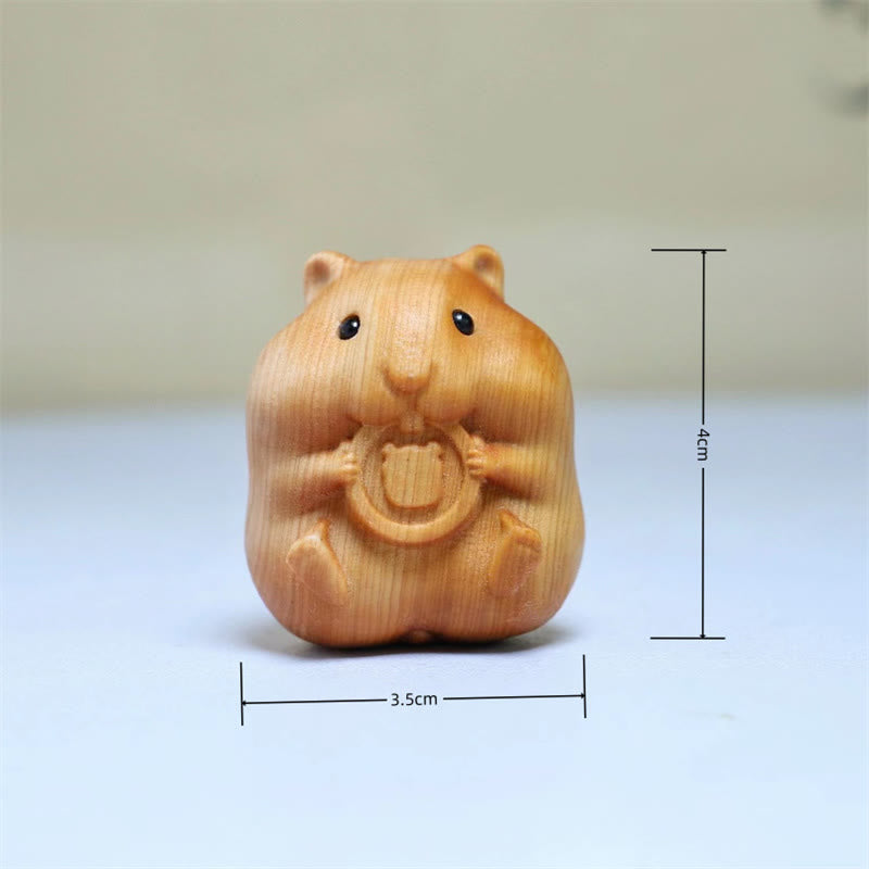 Mini Thuja Sutchuenensis Wood Animal Figurine | Optimistic Charm