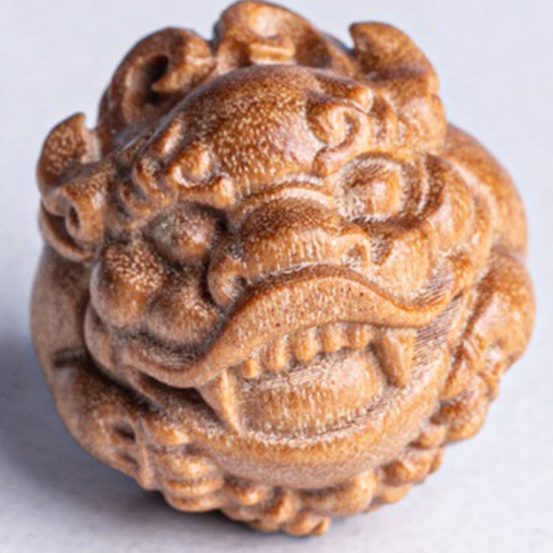 Mini PiXiu Sandalwood Spiritual Statue 1.5-1.8cm