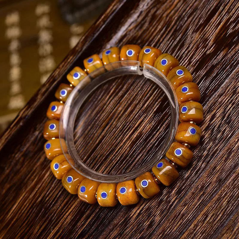 Yak Bone Lazurite Copper Balance Bracelet Unisex