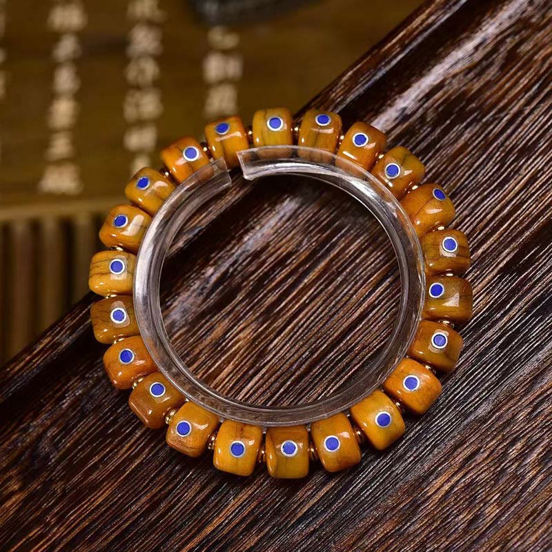 Yak Bone Lazurite Copper Balance Bracelet Unisex