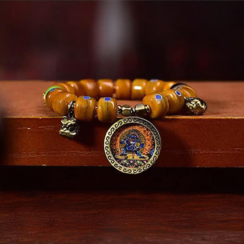 Yak Bone Lazurite Copper Balance Bracelet Unisex