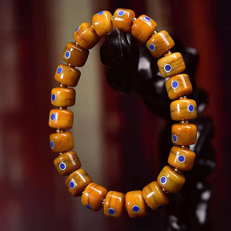 Yak Bone Lazurite Copper Balance Bracelet Unisex