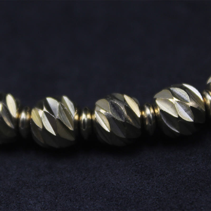 Retro Copper Wealth Bracelet | Vintage Carved Pattern