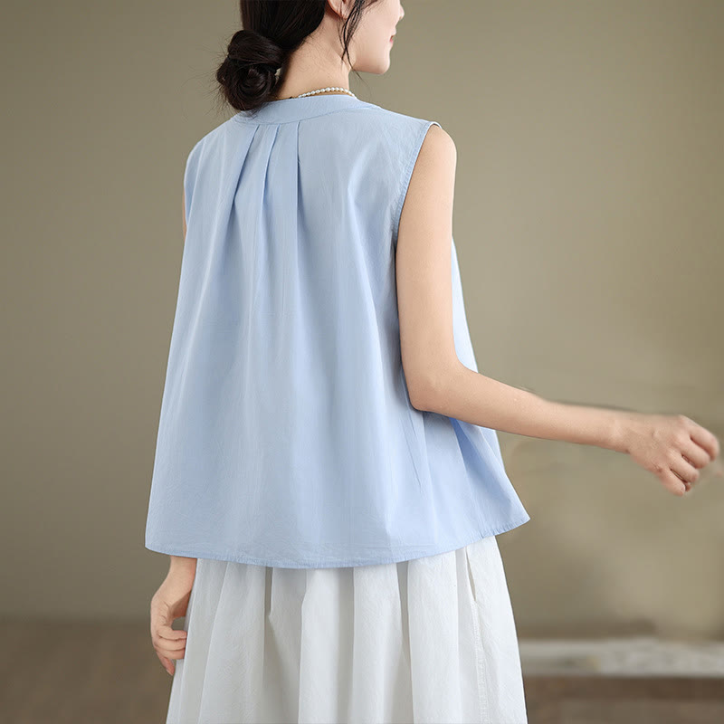 Cotton Linen Halter Neck Yoga Top for Women - Breathable Fit