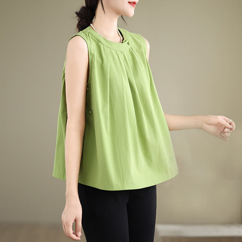 Cotton Linen Halter Neck Yoga Top for Women - Breathable Fit