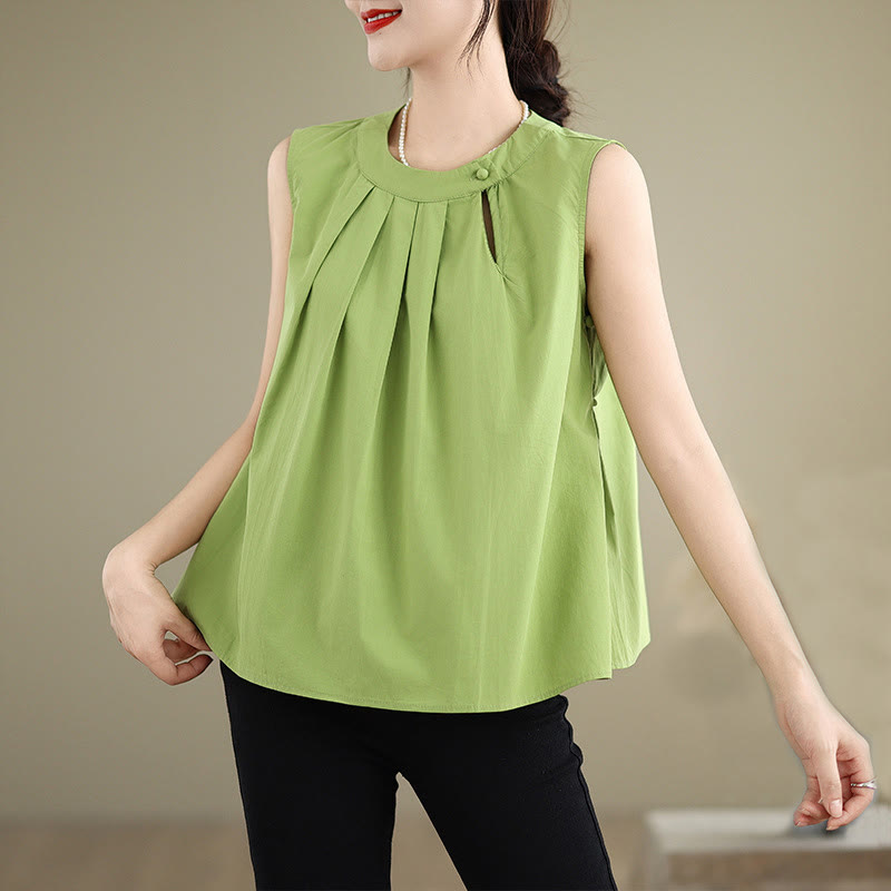Cotton Linen Halter Neck Yoga Top for Women - Breathable Fit