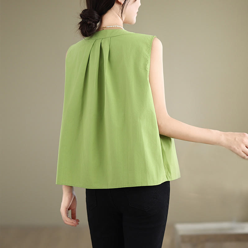 Cotton Linen Halter Neck Yoga Top for Women - Breathable Fit