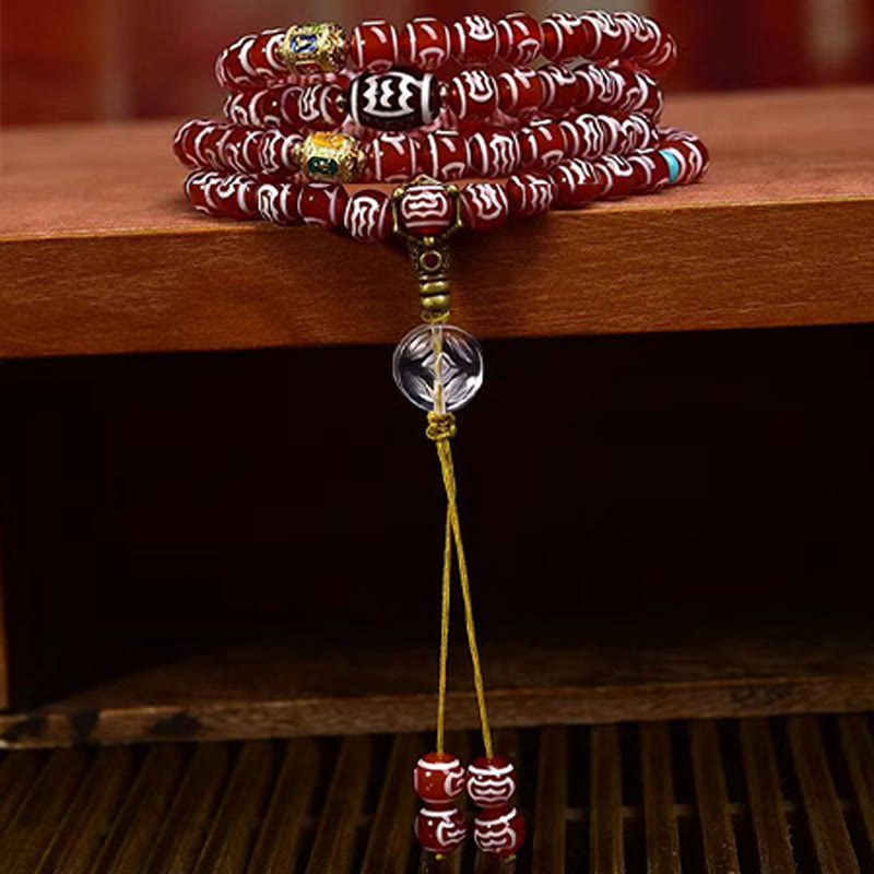 8mm Red Agate Mala Beads for Self-Acceptance & Calm