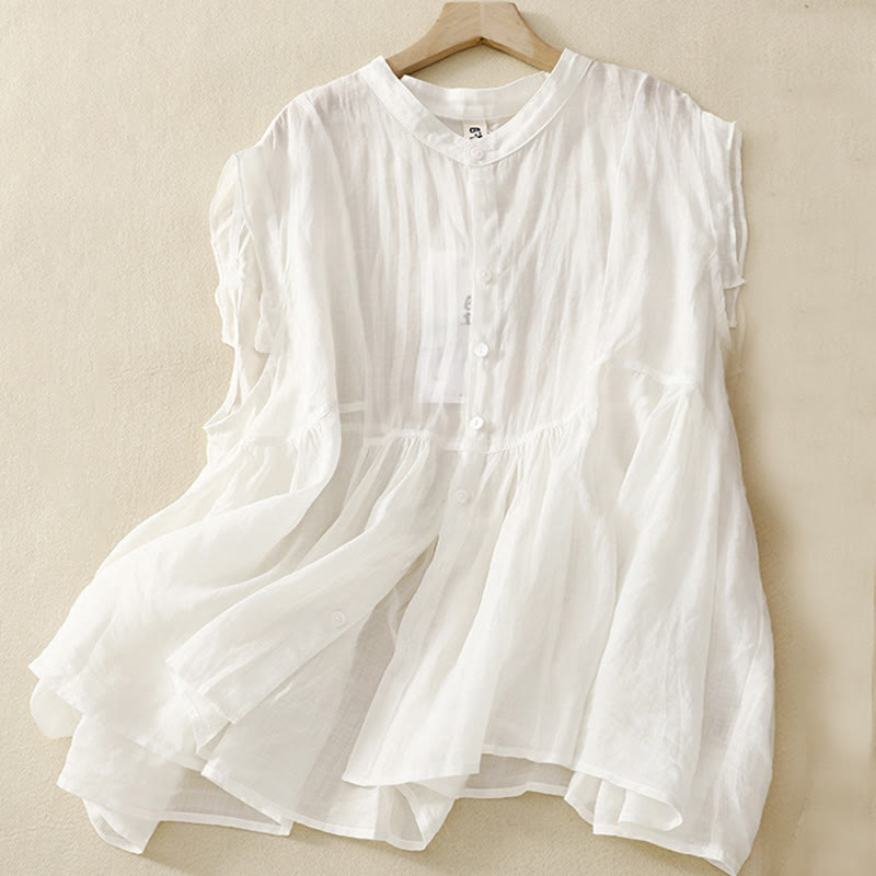 Cotton Linen Women's Spiritual Vest | Meditation Clothing