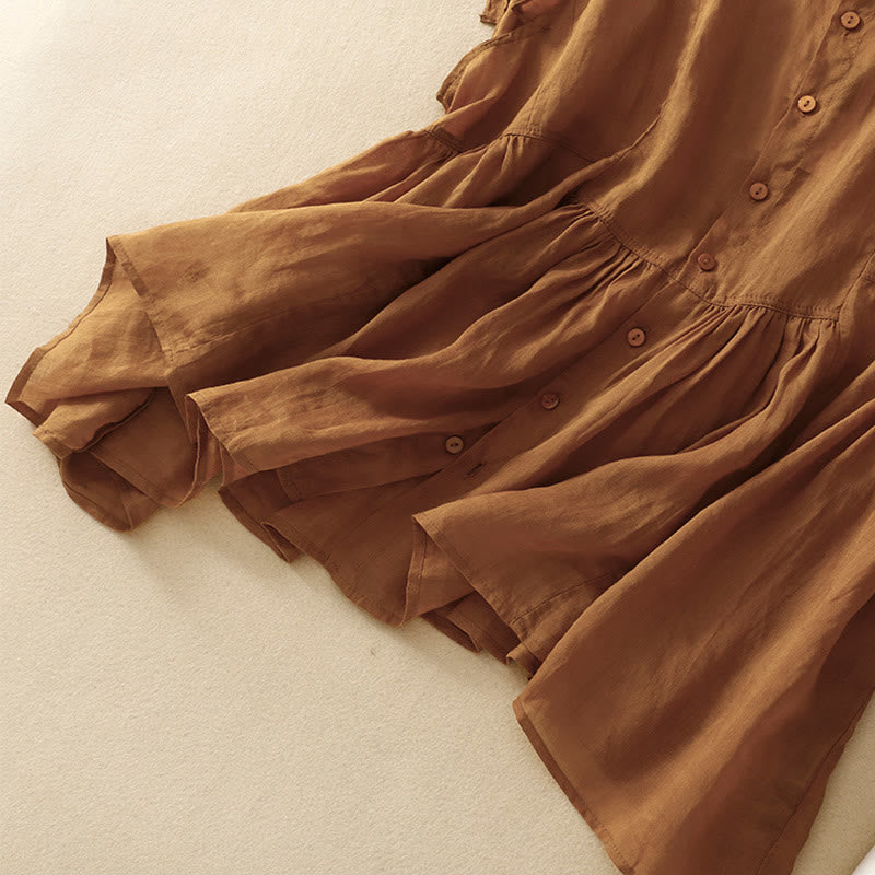 Cotton Linen Women's Spiritual Vest | Meditation Clothing