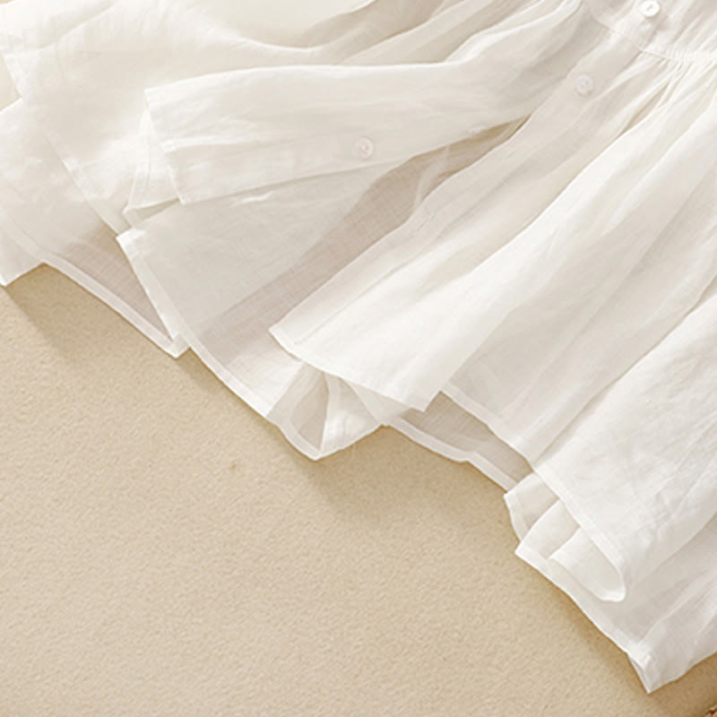 Cotton Linen Women's Spiritual Vest | Meditation Clothing