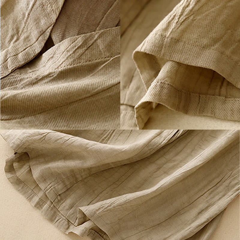 Cotton Linen V-Neck Vest | Women's Casual Yoga Top