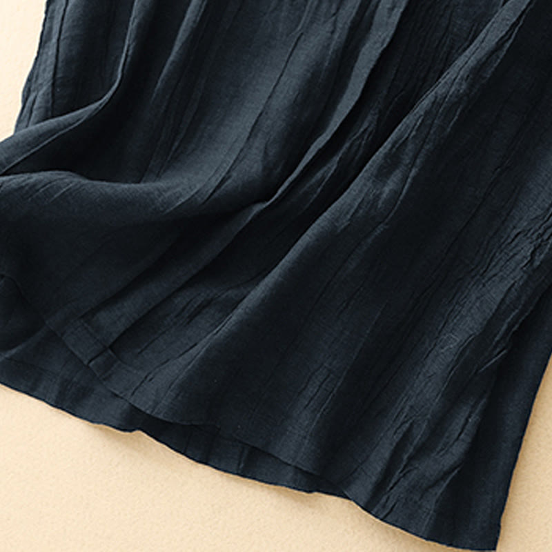 Cotton Linen V-Neck Vest | Women's Casual Yoga Top