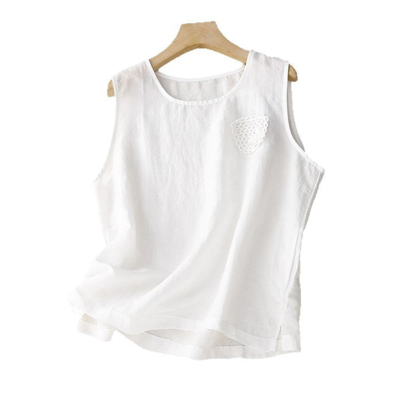Women's Cotton Linen Vest | Boho Spiritual Clothing